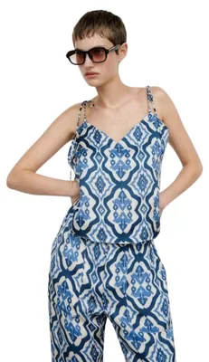 Produktbild von Zara Damen-Trägertop mit Muster M