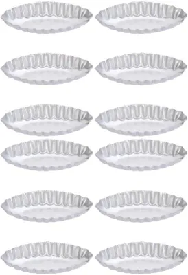 Image de Mini-moules à gâteaux en aluminium - lot de 12