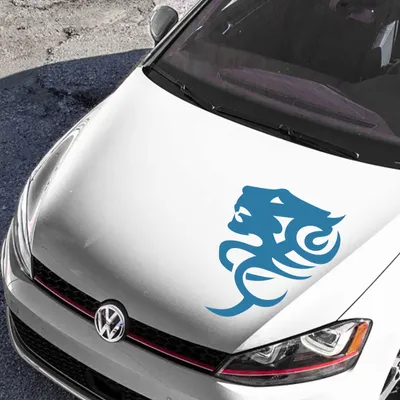 Produktbild von Aufkleber - Autoaufkleber "TigerTribal" 80cm x 56cm hellblau - Tuning Carystyling Heckscheibe Auto