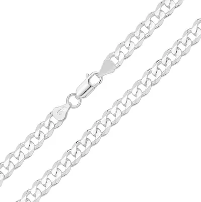 Produktbild von 925 Sterling Silber Herren/Damen - Panzer Kette - 46cm*7mm; TRS16648L18