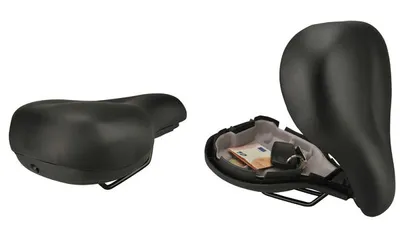 Produktbild von FISCHER Touren-Fahrradsattel, mit Aufbewahrungsfach