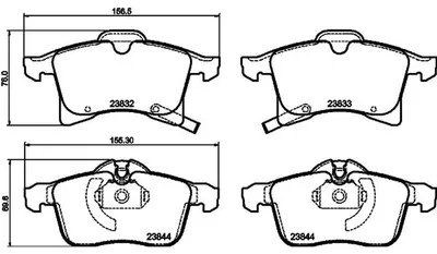 Produktbild von HELLA Bremsbeläge Satz Vorne Bremsklötze für OPEL Corsa D Schrägheck (S07) 8DB 355 009-221