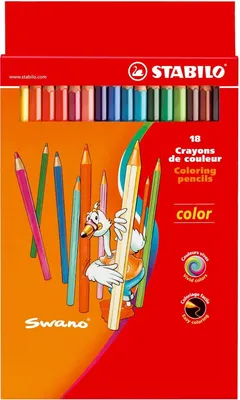 Produktbild von Buntstift color Kartonetui mit 18 Stiften Packung mit 6 Stück