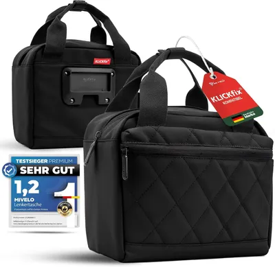 Produktbild von Kuriertasche mit Klickverschluss – Wasserabweisend – Mit Schultergurt – Schwarz