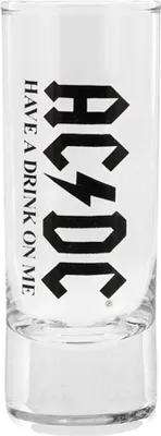 Obrázek produktu pro AC/DC - Sklenička "Have A Drink On Me" RO12087 (jedna velikost) (bílá)