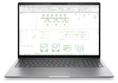 Produktbild von HP DK2Y9ET laptop Copilot+ PC Intel Core Ultra X7 358H 40,6 cm (16") WUXGA 32 GB LPDDR5x-SDRAM 1 TB SSD Wi-Fi 7 (802.11be) Windows 11 Pro AI Workstation, AI PC Silber
