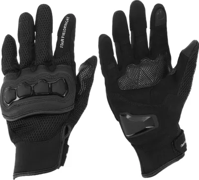 Produktbild von S Motorradhandschuhe Atmungsaktive Vollfingerhandschuhe Leder Outdoor Handschuhe Schwarz 1 Paar