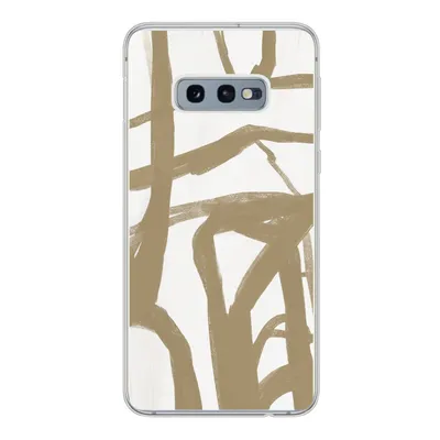 Produktbild von MuchoWow® Handyhülle Schutzhülle Hülle für Samsung Galaxy S10e Braun - Weiß - Abstrakt Silikon Softcase Handy Hülle - Handy
