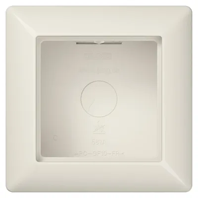Productafbeelding van JG A 500 AP afdekplaat met frame AS581AW, wit, 1-voudig