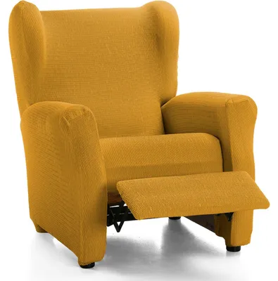 Productafbeelding van ECOMMERC3 Sofaovertrek voor relaxfauteuil - kleur mosterdgeel - antislip en zeer comfortabel