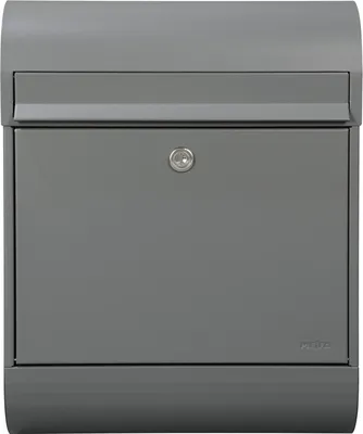 Image de MEFA Briefkasten Ruby 866 mit Zeitungsrolle Farbe grau, mit Sicherheitsschloss