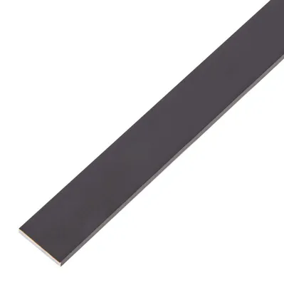 Produktbild von Alberts® Flachstange, Alu schwarz elox., LxBxS 1000 x 20 x 2 mm 489373
