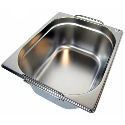 GN 1/2 Gastronormbehälter GN-Behälter Edelstahl 9,5 Liter Tiefe 150mm MIT FALLGRIFF
