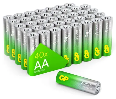 Obrázek produktu pro 1x40 baterií GP Super Alkaline AA Mignon PET Box GPSUP15A900C40