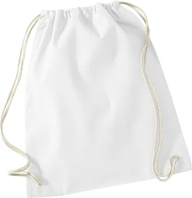 Produktbild von Westford Mill - Turnbeutel, Baumwolle PC5783 (Einheitsgröße) (Weiß)