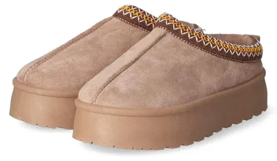 Productafbeelding van Palado Damen huisschoenen ASINARA, taupe kleur, textiel, maat: 38