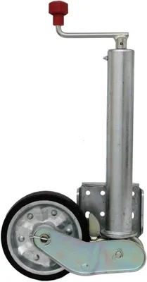 Productafbeelding van Automatisch steunwiel - Aanhanger wiel - Aanhanger manoeuvreren - Zware belasting 500 kg - 200x50mm - Zilver