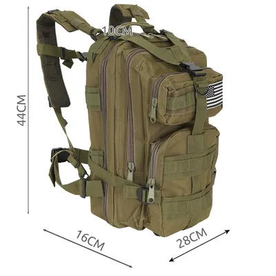 Obrázok produktu pre Taktický batoh Vodotesný 600D PALS popruhy kompresia veľa oddielov Outdoor 23243