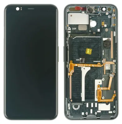 Produktbild von Google Pixel 4 Display Modul + Rahmen, schwarz