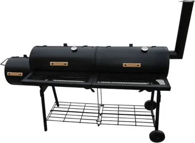 Zdjęcie produktu dla vidaXL Grill-wędzarnia Grill Nevada XL Czarny