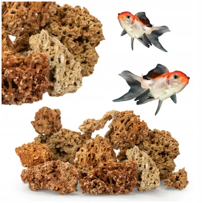 Immagine prodotto di Rocce per acquario, pietre naturali in calcare corallino per Malawi e Tanganica, decorazioni e rifugi, 1 kg