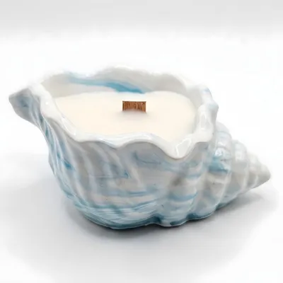Image de Bougie Vlnka Bleue Vanille - Élégance et Parfum KP40281