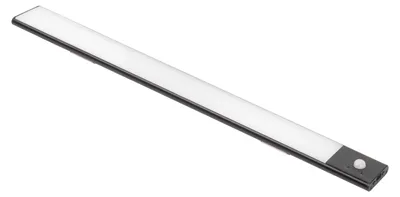 Obrázek produktu pro LED svítidlo Kaus Black s USB dobíjením – pohybový senzor – 600 mm – černá barva
