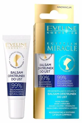 Obrázek produktu pro Eveline Cosmetics Egyptian Miracle – péče o rty, hydratace, zklidnění – Balení 3 ks