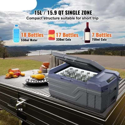 Productafbeelding van Koelbox – Mobiele Compressor Koelkast – 15 Liter – Temperatuur Instelbaar – Stil & Energiezuinig