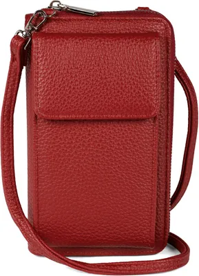 Produktbild von styleBREAKER Damen Mini Bag Geldbörse mit RFID Schutz und Handyfach | Crossbody Umhängetasche mit Schultergurt | Portemonnaie und Handytasche in einem | 19 x 11 x 5,5 cm
