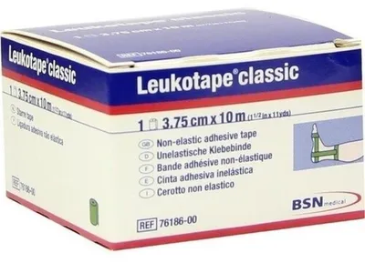 Zdjęcie produktu dla Leukotape classic 3,75 cm x 10 m zielona taśma nieelastyczna, 1 szt. Bandaż