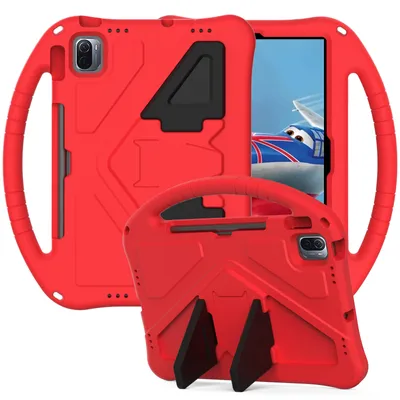 Obrázek produktu pro Dětské pouzdro pro Xiaomi Pad 6 / Pad 6 Pro, EVA lehké nárazuvzdorné pouzdro s skládacím stojánkem a rukojetí červené