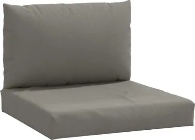 Imagen del producto de Cojines para sofá de palets 2 uds tela gris oscuro melange