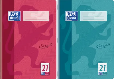 Produktbild von Oxford Schulheft "Touch" DIN A4 Lineatur 21 fuchsia