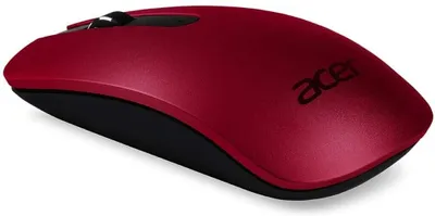 Produktbild von Acer Slim Optical Mouse - AMR - Beidhändig - Optisch - RF Wireless - 1000 DPI - Rot