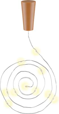 Produktbild von 10er LED-Flaschen-Lichterkette, inkl. Timer