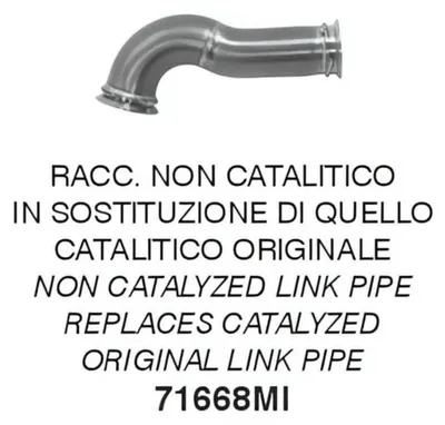 Immagine prodotto di Raccordo centrale ARROW non catalitico per Ktm Duke/RC