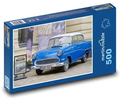 Obrázok produktu pre Puzzle 500 Historické modré auto - martinpuzzle