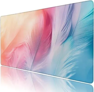 Productafbeelding van Grote antislip muismat voor gaming en kantoor, waterdicht, XXL 500 x 250 x 3 mm, met rubberen basis en gestikte randen, ideaal voor bureaubeschermer en toetsenbordmat