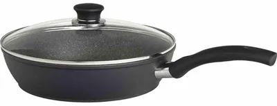 Image de Sauteuse avec couvercle en verre Ø 28 cm Bari Granitium Ballarini