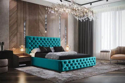 Produktbild von Furmeb24 - CHESTER II 180 x 200 cm - Chesterfield ,  Boxspringbett mit Bettkasten und Holzrahmen Polsterbett ,  Doppelbett mit h¶her Kopsttze - Mit Matraze - (Magic Velvet 2220)