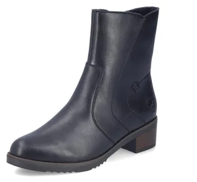 Obrázok produktu pre Topánky Rieker, model Y0581, dámske, klasický štýl, blokový podpätok, veľkosť: 42 EU, farba: čierna