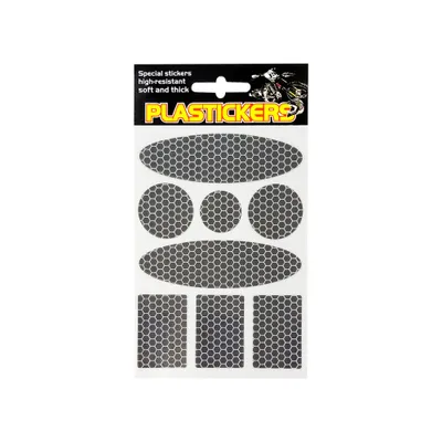 Obrázek produktu pro Sada samolepek pro plastové černé 13 x 9,5 cm