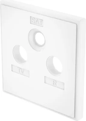 Image de Plaque de recouvrement à 2/3 trous pour prise satellite/d'antenne