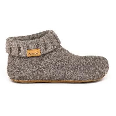 Produktbild von Gottstein Knit Boot Hüttenschuh Aus 100% Schurwolle, Sohle aus Rindsleder, Natürlich, leicht und temperaturregulierend