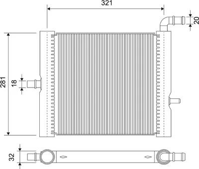 Produktbild von VALEO 701181 Kühler Wasserkühler Motorkühler für LAND ROVER Range Rover Sport (L494) Discovery V (L462) Range Rover IV (L405)