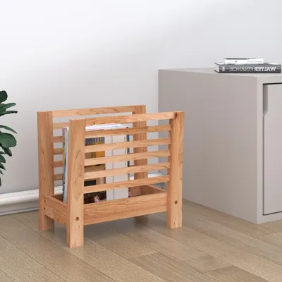 Obrázok produktu pre The Living Store Stojan na časopisy 40x26,5x38,5 cm z masívneho orechového dreva