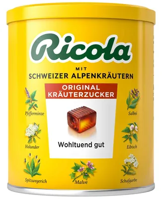 Image de Ricola Original sucre aux herbes avec des herbes des Alpes suisses en boîte 250g