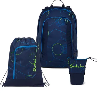 Produktbild von Satch Air Blue Tech Schulrucksack Set 3tlg.