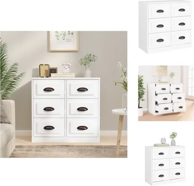 Produktbild von vidaXL Sideboard Weiß 70x35,5x67,5 cm Holzwerkstoff -  Sideboards